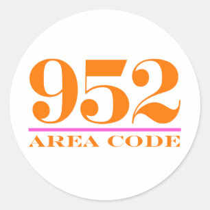 Sticker Rond Indicatif régional 952