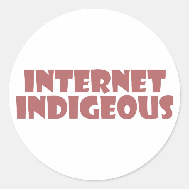 Sticker Rond Indigenous (Devant)