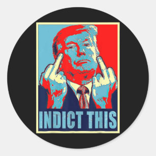 Sticker Rond Indiquer Cette Arrestation Politique Pour Le Drôle