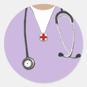Sticker Rond Infirmière