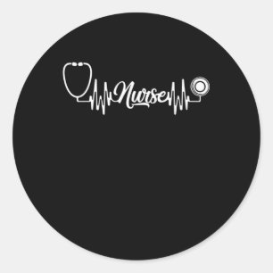 Sticker Rond Infirmière