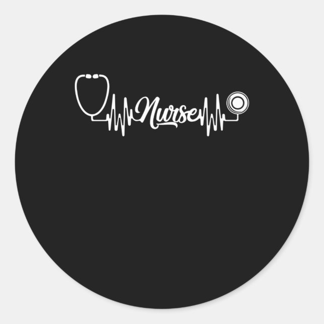 Sticker Rond Infirmière (Devant)