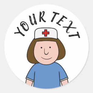 Sticker Rond Infirmière