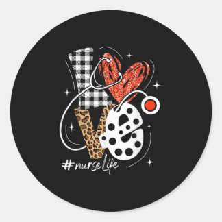 Sticker Rond Infirmière