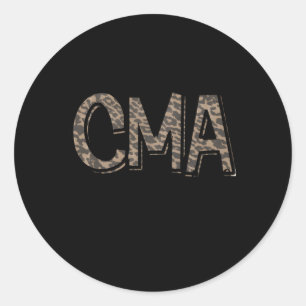 Sticker Rond Infirmière adjointe Médicale certifiée Cma
