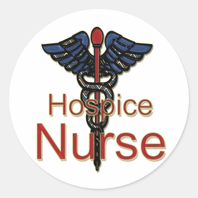Sticker Rond Infirmière d'accueil (Devant)