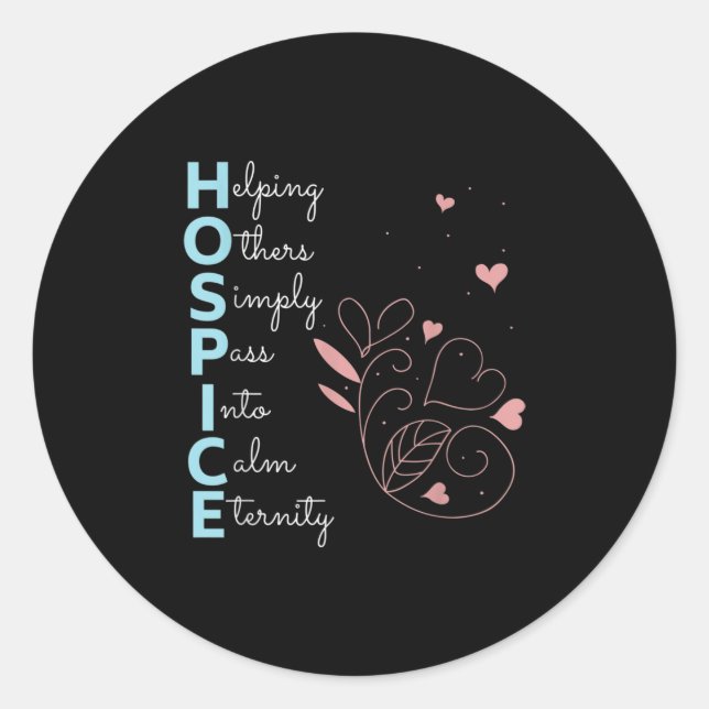 Sticker Rond Infirmière d'accueil (Devant)