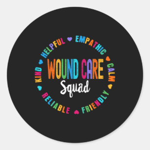 Sticker Rond Infirmière de soins de santé Escadron Appréciation