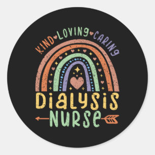 Sticker Rond Infirmière dialyse