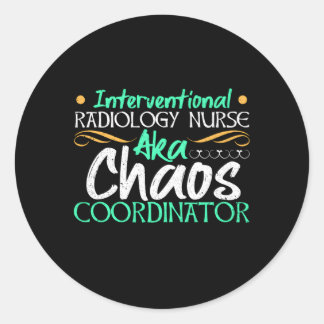 Sticker Rond Infirmière en radiologie Interventionnelle Profess