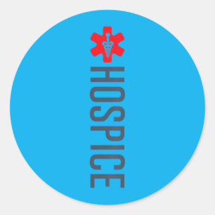 Sticker Rond Infirmière en soins palliatifs Médecin Diplômé Soi