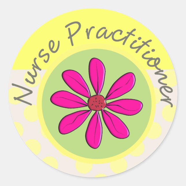 Sticker Rond Infirmière et médecin cadeaux (Devant)