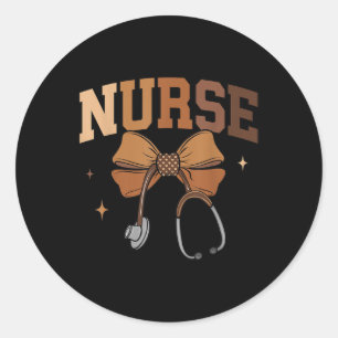 Sticker Rond Infirmière fondue Mois de l'histoire des Noirs Coq