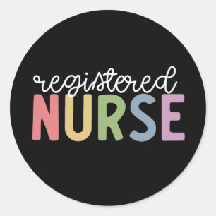 Sticker Rond Infirmière inscrite infirmière infirmière infirmiè