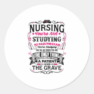 Sticker Rond Infirmière - La seule chose - pos