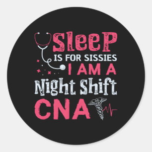 Sticker Rond Infirmière Médicale adjointe certifiée Cna