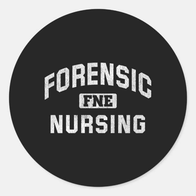 Sticker Rond Infirmière médico-légale (Devant)