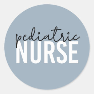 Sticker Rond Infirmière pédiatrique Enfants Infirmière Apprécia