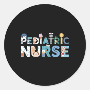 Sticker Rond Infirmière pédiatrique Picu