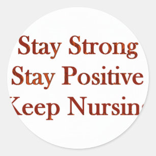 Sticker Rond infirmière positive