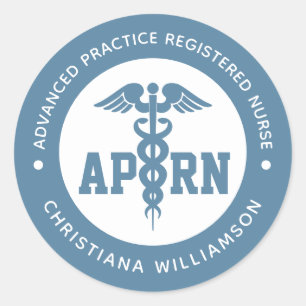 Sticker Rond Infirmière professionnelle avancée de l'APRN