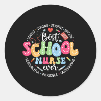 Sticker Rond Infirmière scolaire appréciation de l'Agence gouve