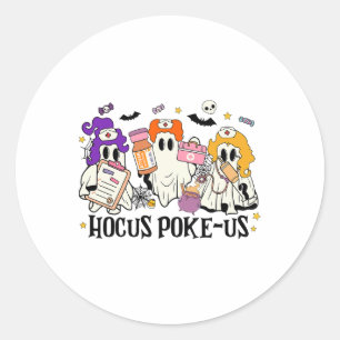 Sticker Rond Infirmière sorcière drôle Costume infirmière Éffra
