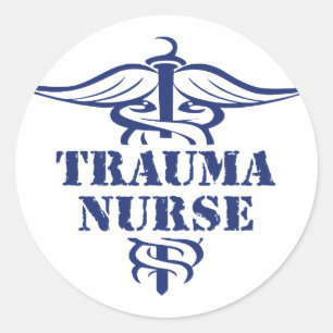 Sticker Rond infirmière traumatique