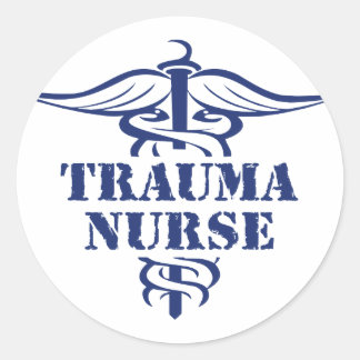 Sticker Rond infirmière traumatique