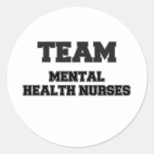 Sticker Rond Infirmières en santé mentale de l'équipe