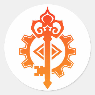 Sticker Rond Ingénieur Artiste Mécaniste DnD