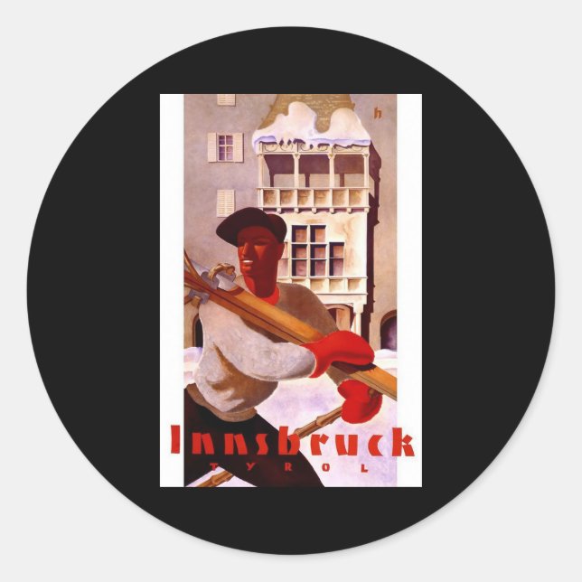 Sticker Rond Innsbruck Tyrol Autriche (Devant)