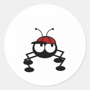 Sticker Rond Insecte de base-ball