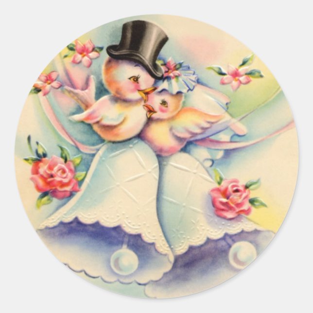 Sticker Rond Inséparables (Devant)