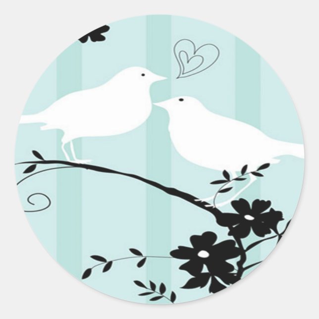 Sticker Rond Inséparables (Devant)