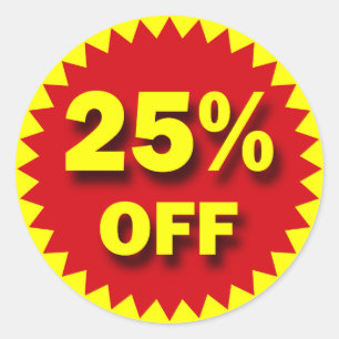 STICKER ROND INSIGNE AU DÉTAIL - 25%