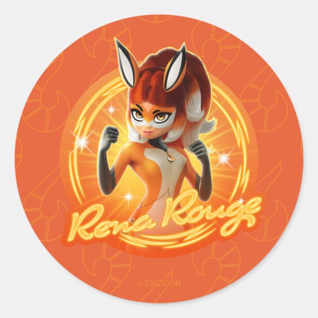 Sticker Rond Insigne Cercle Rena Rouge (Devant)