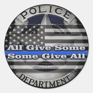 Sticker Rond Insigne commémoratif du policier
