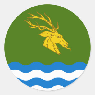 Sticker Rond Insigne de populace du canton de Buckston-on-Eno