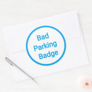 Sticker Rond Insigne de stationnement incorrect