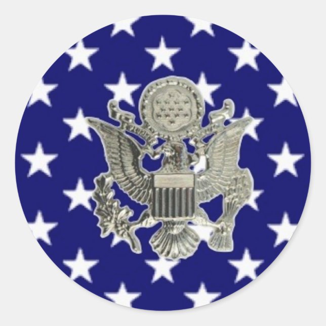 Sticker Rond insigne militaire américain (Devant)