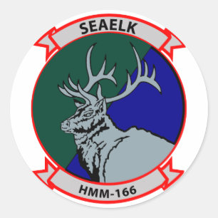 Sticker Rond Insignes HMM-166
