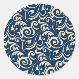 Sticker Rond Inspiration des motifs persans