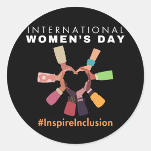 Sticker Rond Inspirer l'inclusion Journée internationale de la 