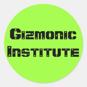 Sticker Rond Institut Gizmonique