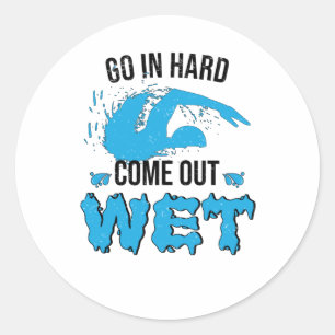 Sticker Rond Instructeur de natation Club de natation Eau