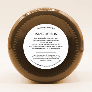 Sticker Rond Instruction de sécurité du produit