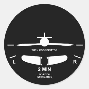 Sticker Rond Instruments de vol