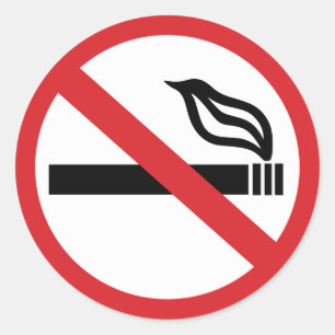 Sticker Rond Interdiction de fumer