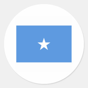 Sticker Rond International de DRAPEAU de la Somalie